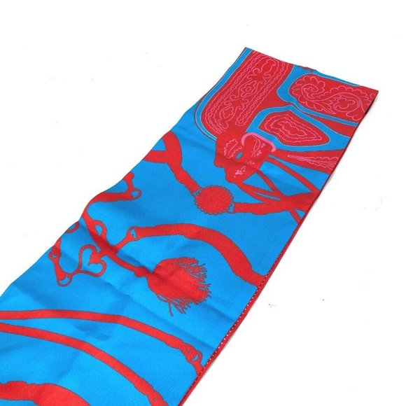 HERMES Polka dot Maxi Twilly Twilly BandeauScarf Scarf silk pink/Red - Picture 6 of 12